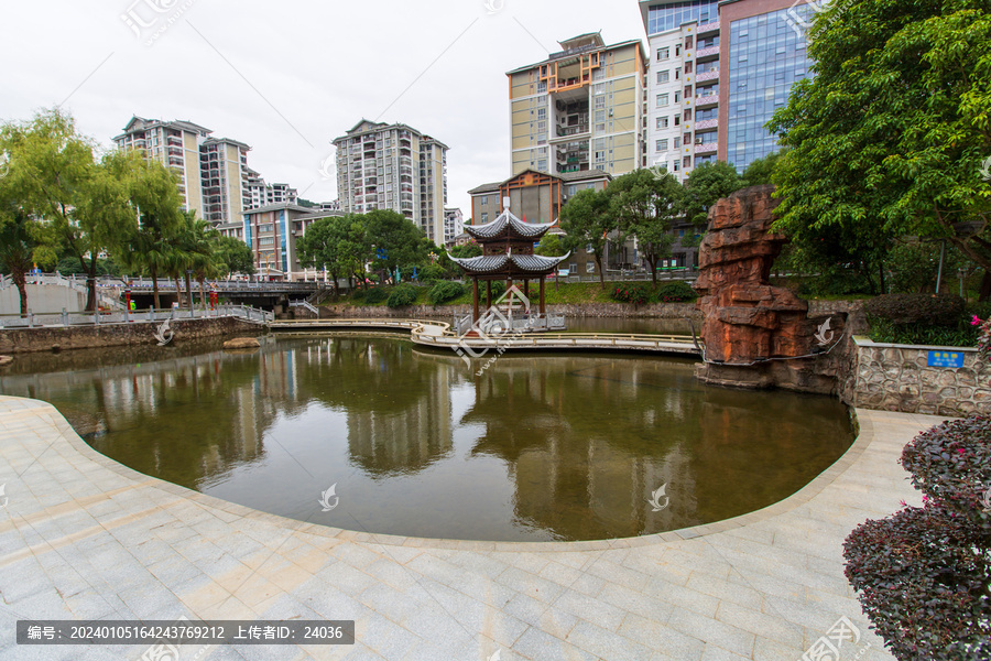 金秀县景园湖风光