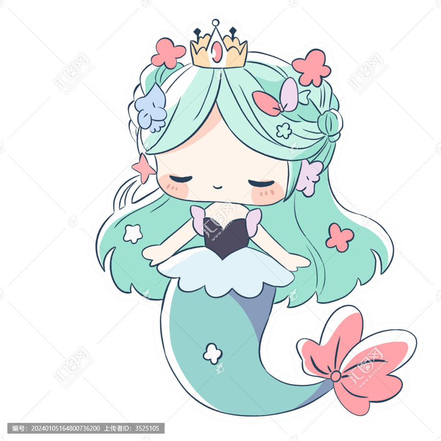手繪美人魚