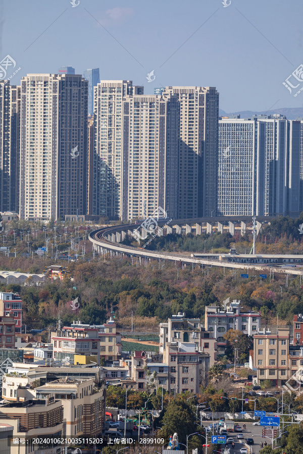 昆明呈贡区都市风景