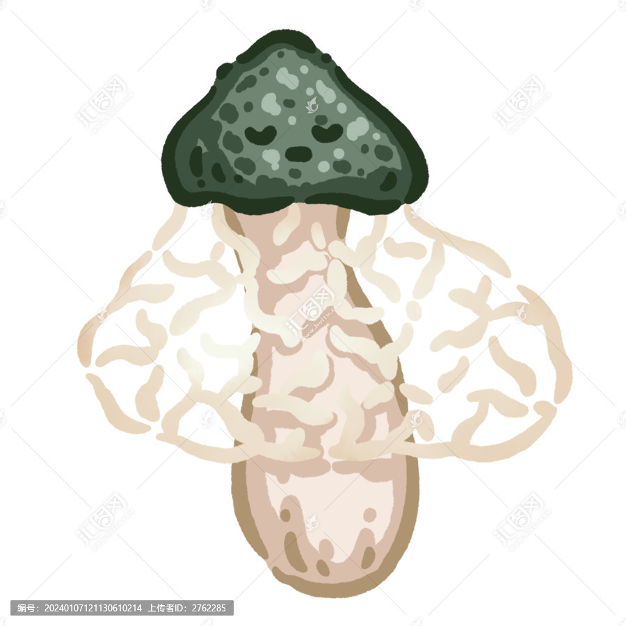 Q版蔬菜竹蓀