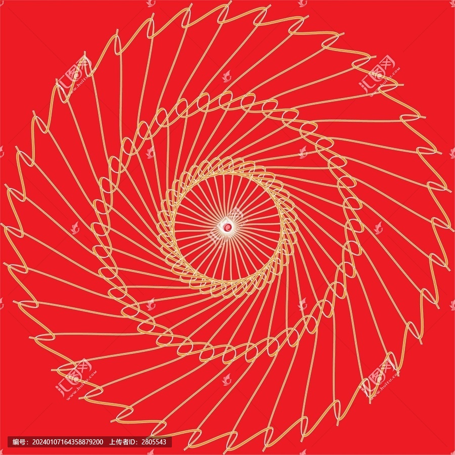 紅底線條圖