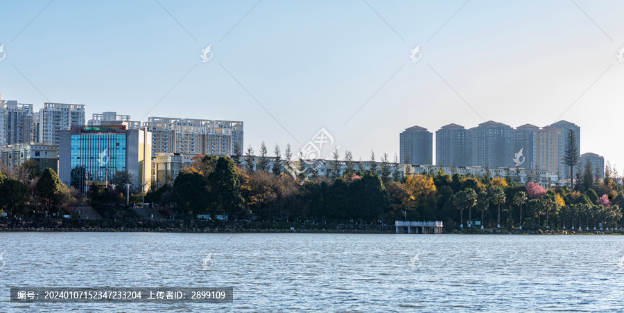 昆明呈贡区洛龙湖都市风景