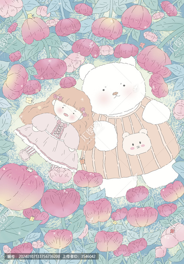 郁金香插畫