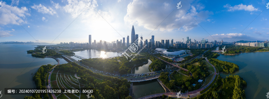 深圳總部灣清晨全景