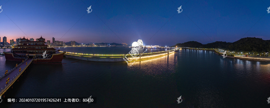 珠海大剧院夜景全景