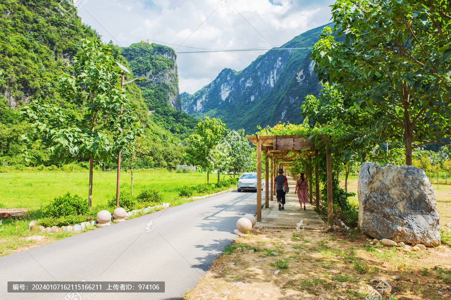 西藏秋天森林和公路美景