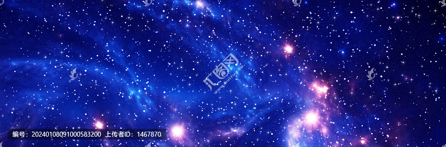 高清長幅宇宙星空背景