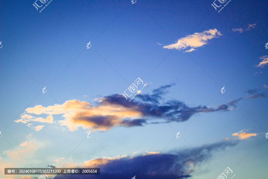 黑龙江漠河夕阳天空云彩景观