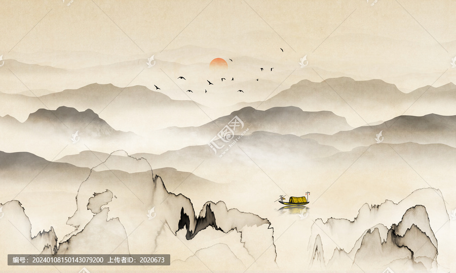 中國風(fēng)山水畫