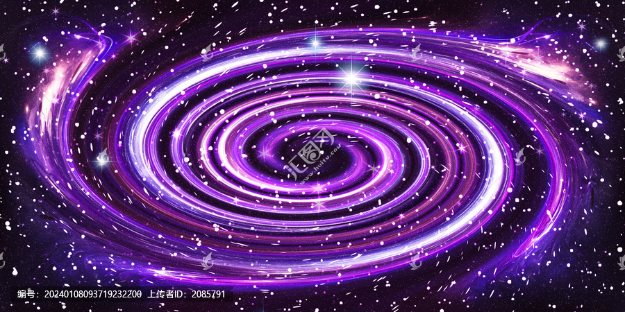 紫色旋渦星空