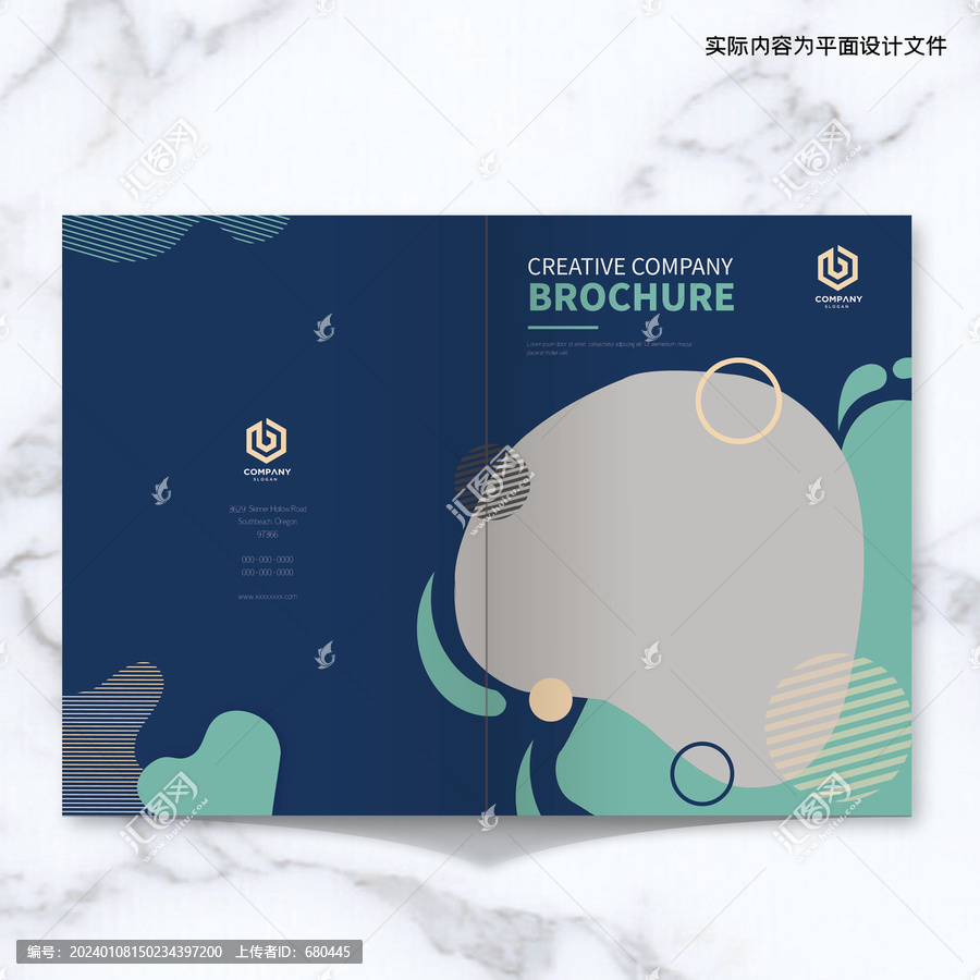 畫(huà)冊(cè)封面InDesign模板