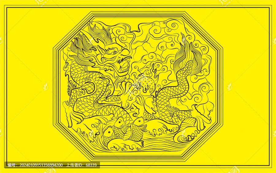 魚躍龍門傳統(tǒng)吉祥紋樣