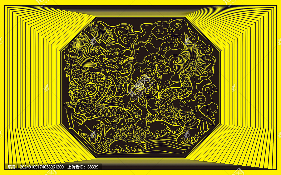 魚躍龍門傳統(tǒng)吉祥紋樣
