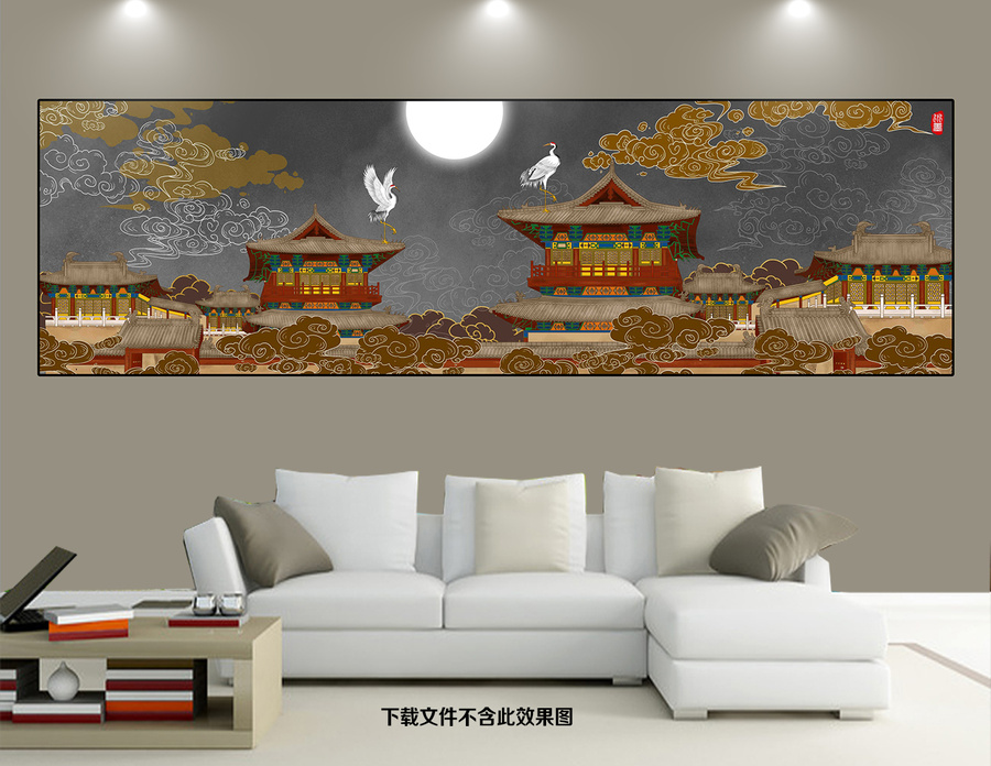 古建筑裝飾畫