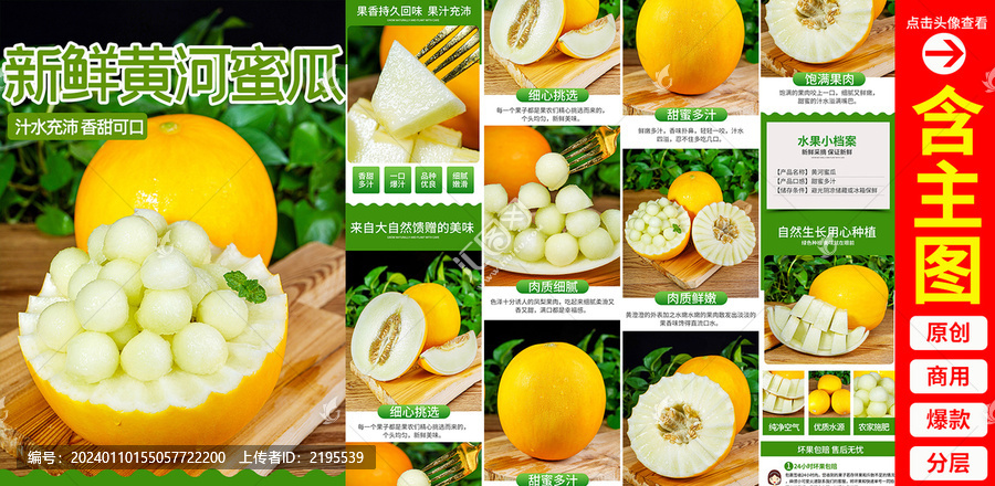 黃河蜜瓜詳情頁