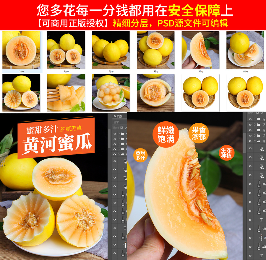 黃河蜜瓜詳情頁