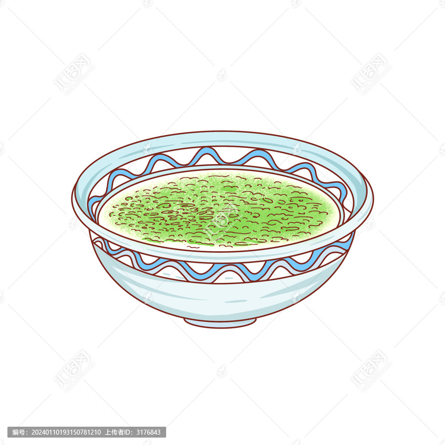 肉沫柳蒿手繪