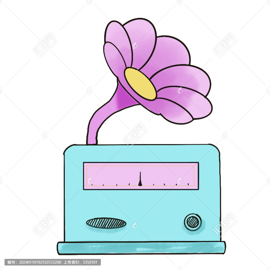 紫花收音機(jī)