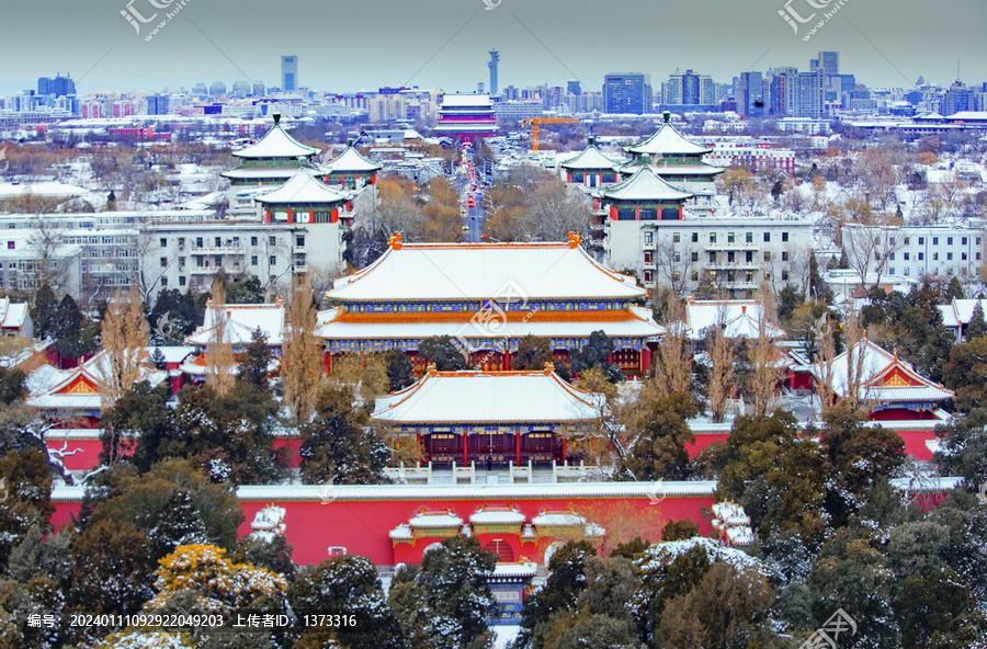 北京故宫雪景