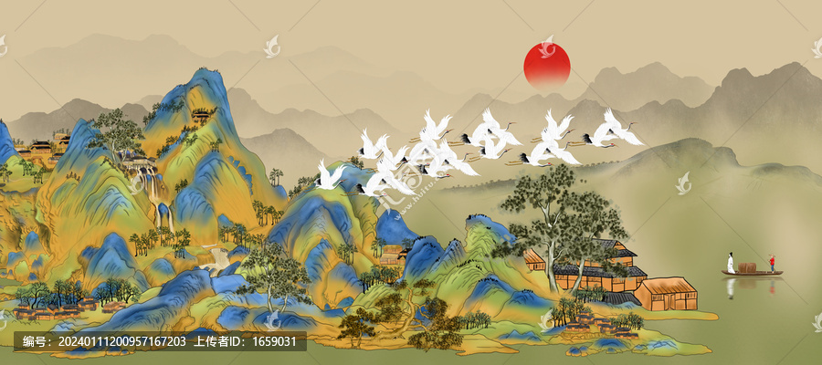 青綠山水畫