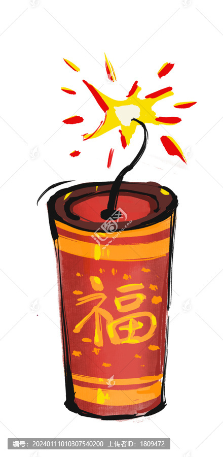 春節(jié)放鞭炮