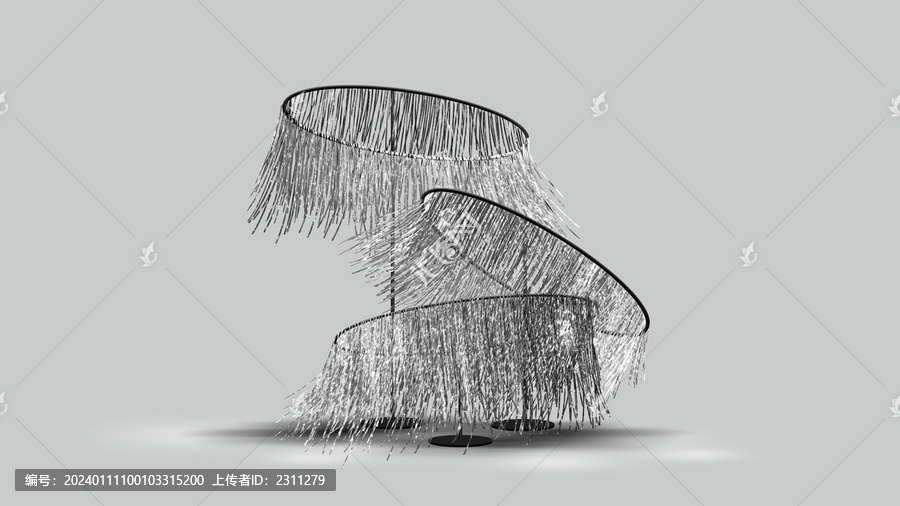 銀色線簾