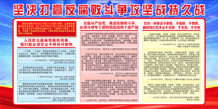 廉政展板