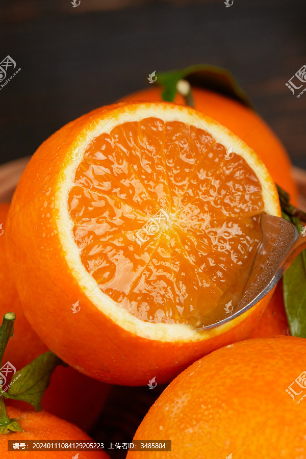 多汁的果冻橙