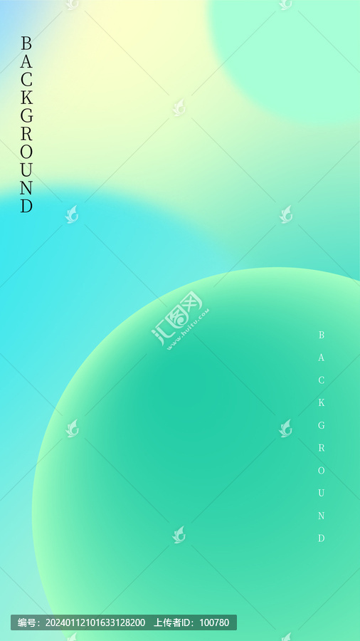 豎版藍色科技抽象背景