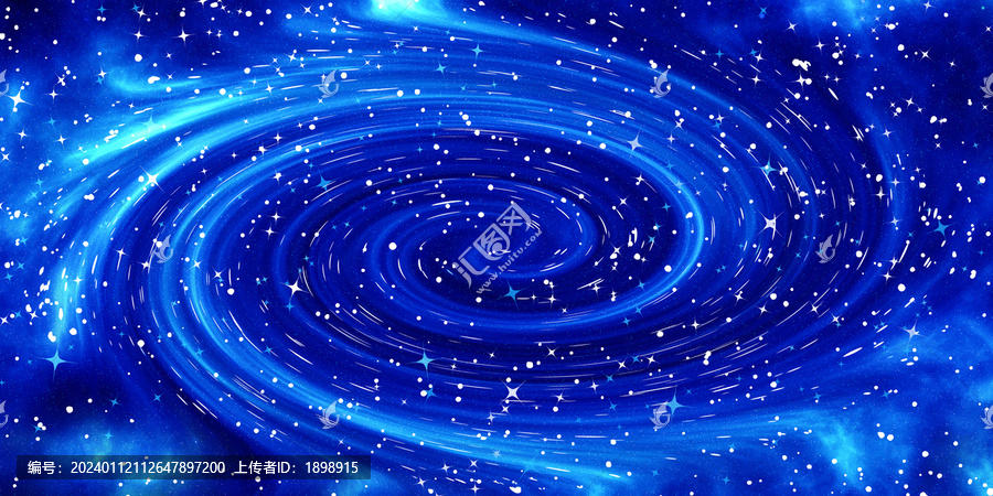 藍(lán)色星空旋渦