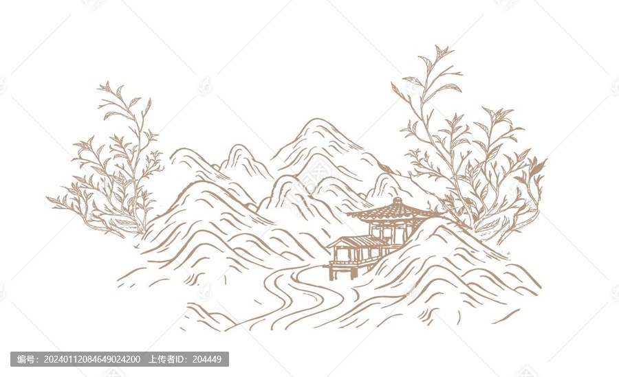 茶葉插畫