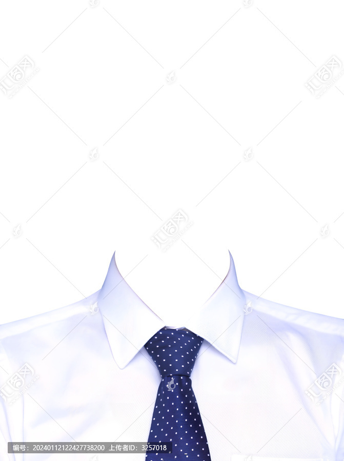 男士白襯衫