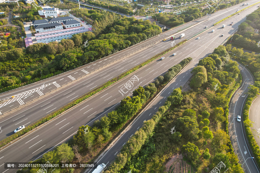 航拍高速公路景观