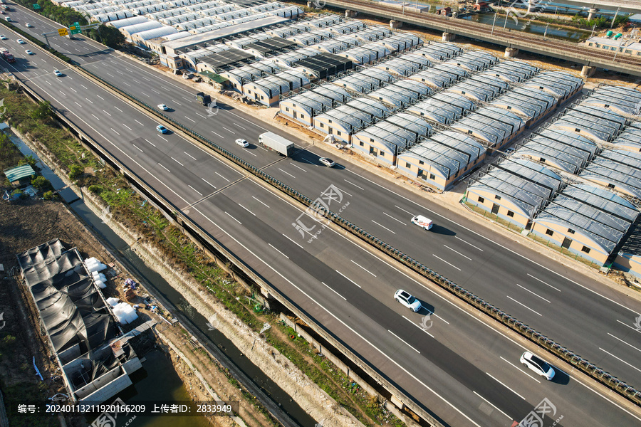 航拍高速公路景观