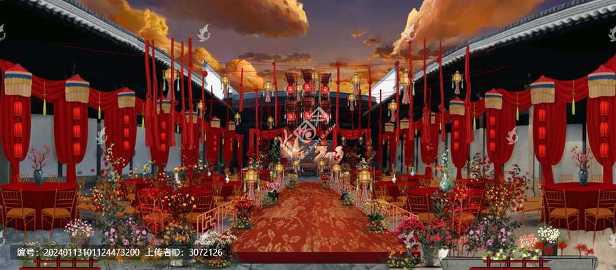 紅色中式婚禮