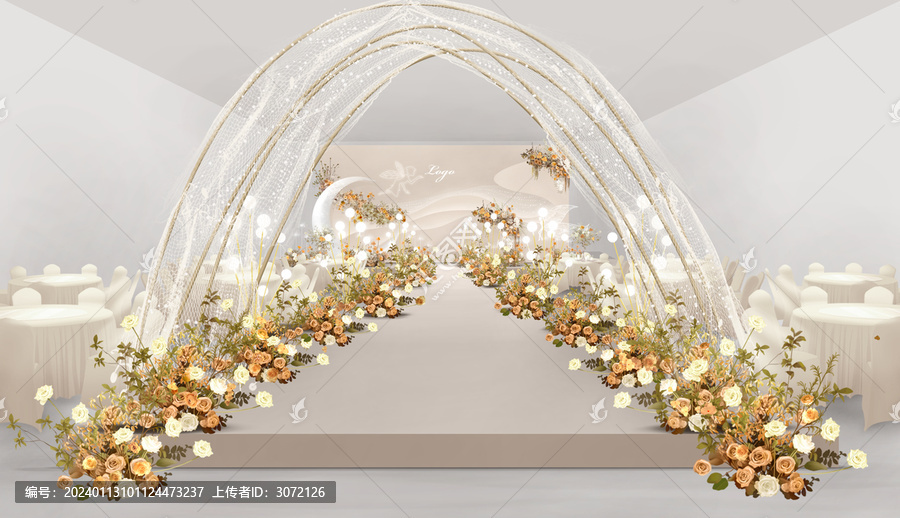 香檳色簡(jiǎn)約婚禮