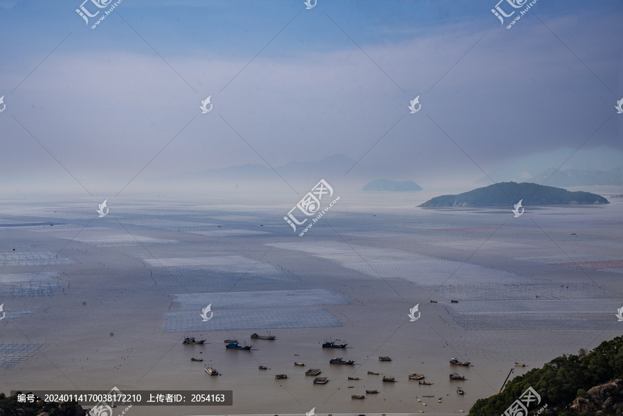 福建霞浦东壁村滩涂风景