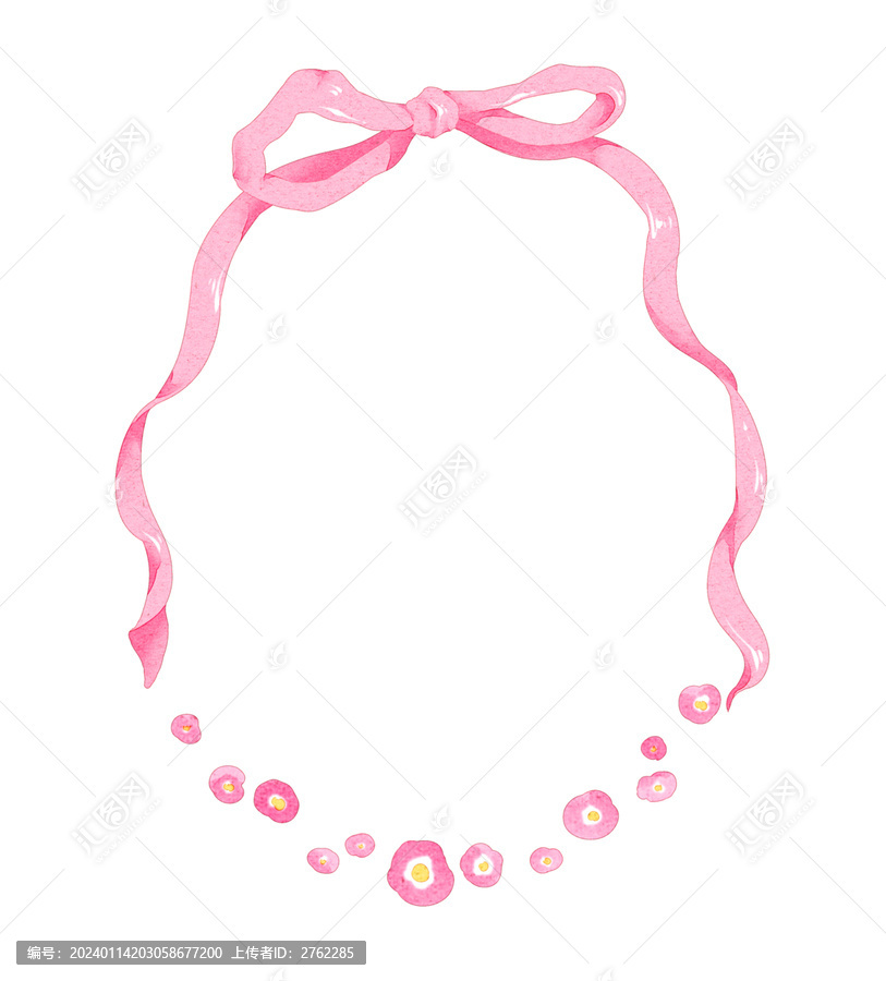 蝴蝶結(jié)花花邊框
