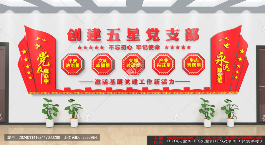 創(chuàng)建五星黨支部文化墻