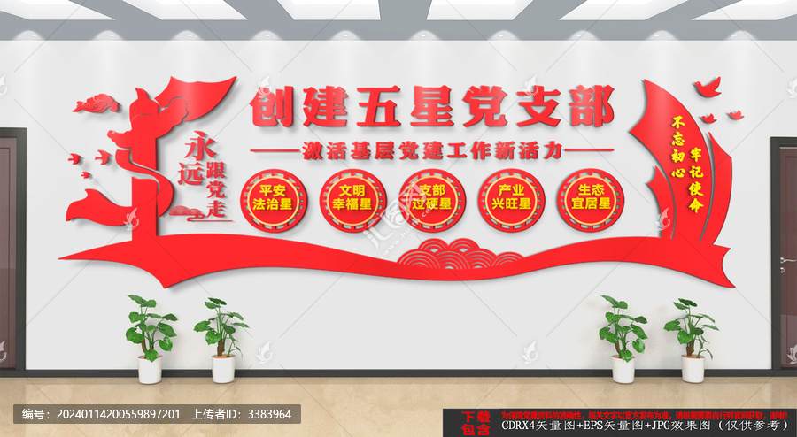 創(chuàng)建五星黨支部文化墻