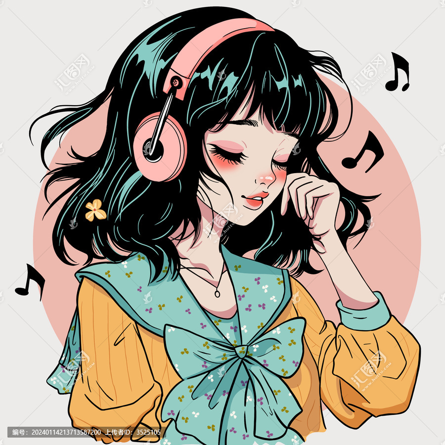 聽(tīng)音樂(lè)的女孩