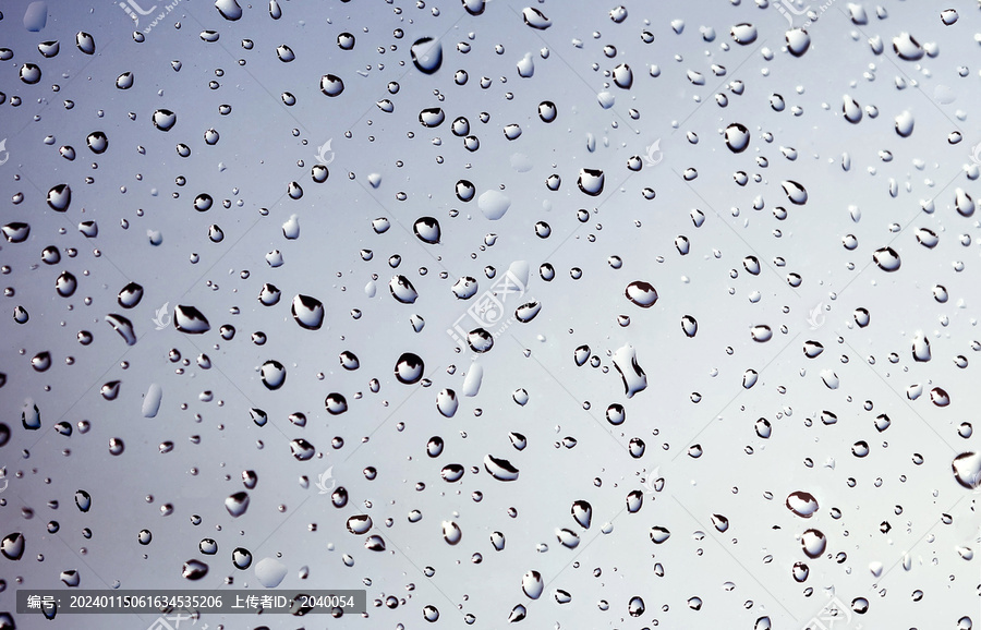 玻璃水滴雨水