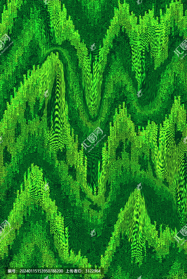 綠色自然春天抽象線條圖案背景