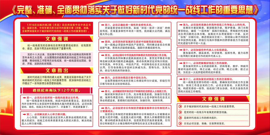 新時代黨的統(tǒng)一戰(zhàn)線工作