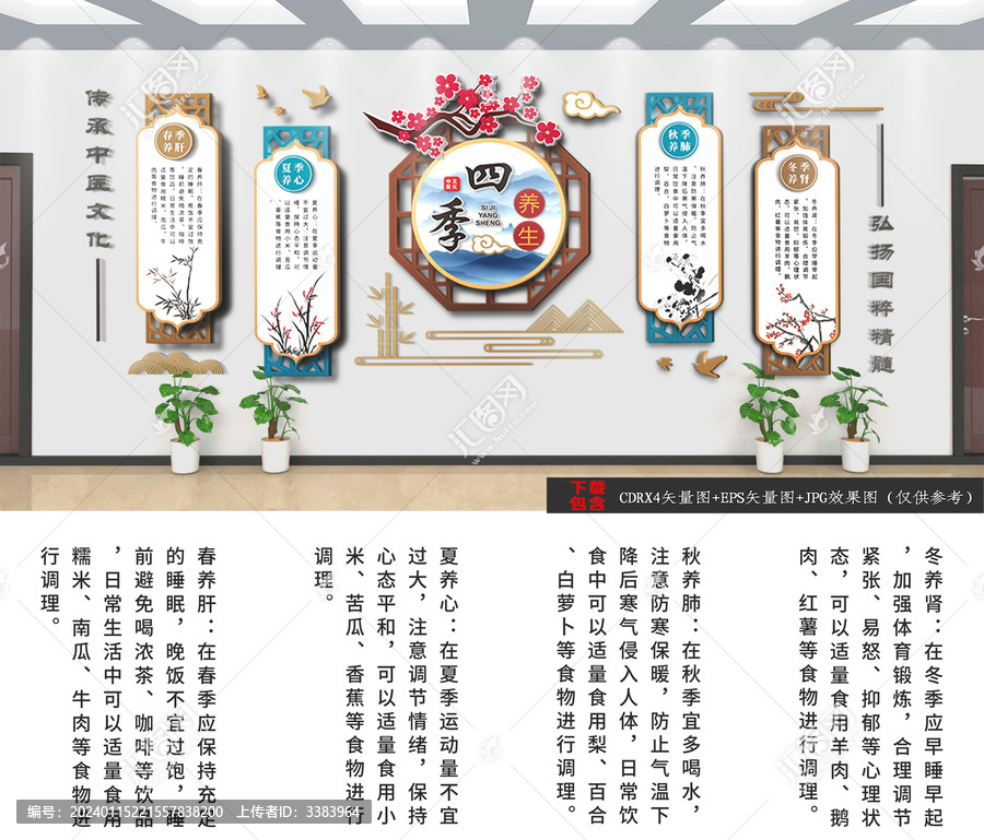 中醫(yī)四季養(yǎng)生文化墻