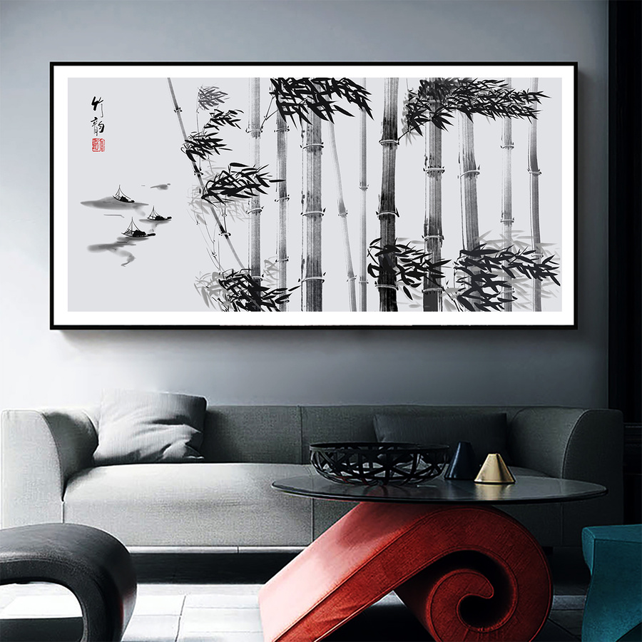 水墨竹子