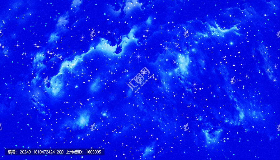 藍色星空背景圖