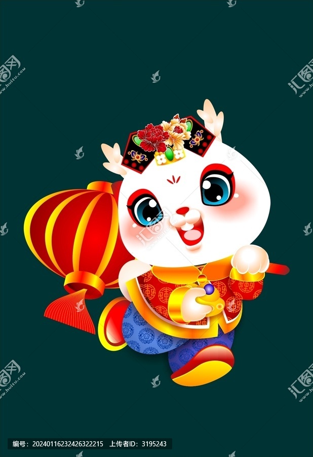 龍年對聯(lián)門神財神吉祥物