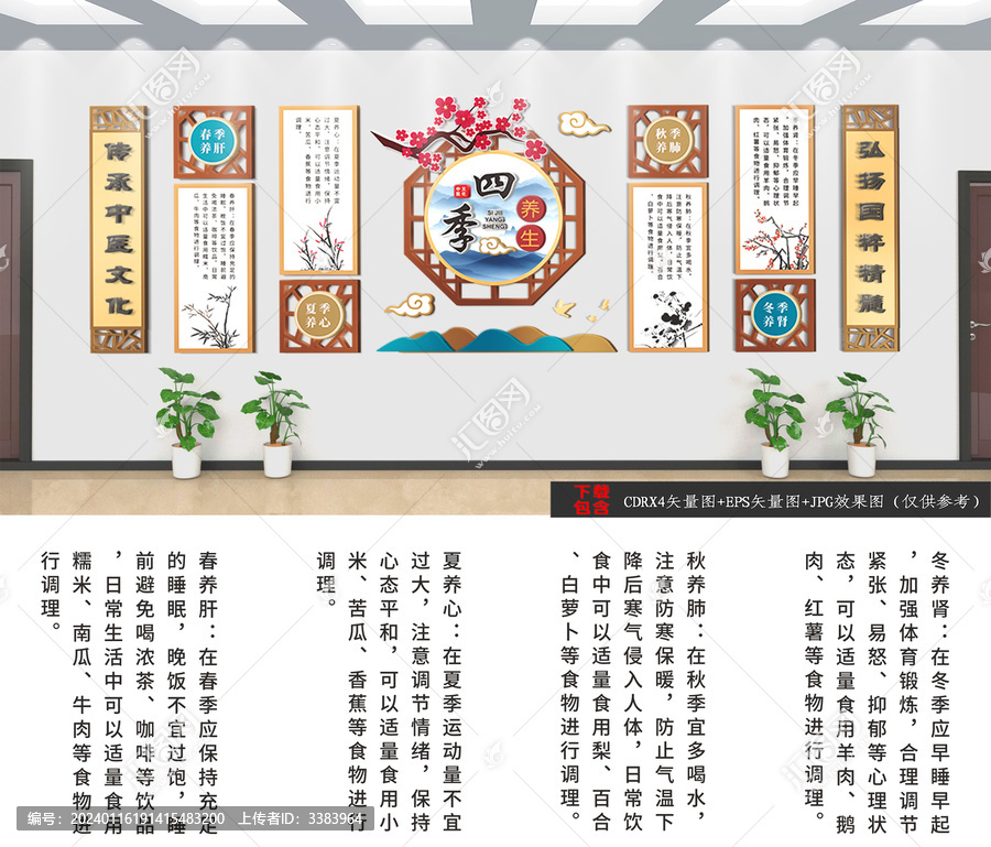 中醫(yī)四季養(yǎng)生文化墻