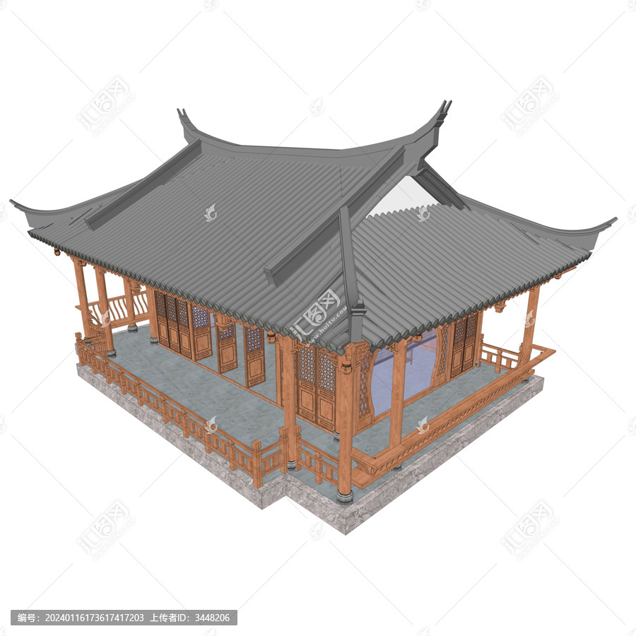 茶室鳥(niǎo)瞰效果